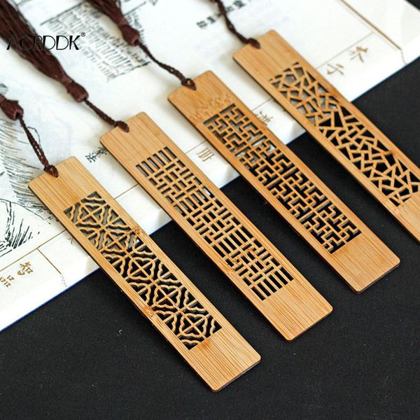 

bookmark retro wooden bookmarks classic vintage hollow chic gifts school office stationery supplies random style fl