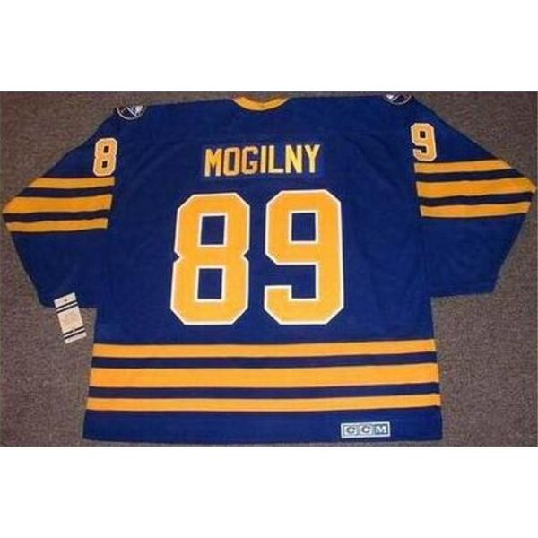 

goodjob men youth women vintage #89 alexander mogilny buffalo sabres 1992 ccm hockey jersey size s-5xl or custom any name or number, Black