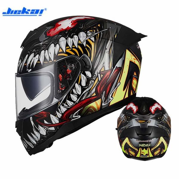 

motorcycle helmets double visor full face helmet for men & women motorcross motorbike equipment knight protection m l xl xxl