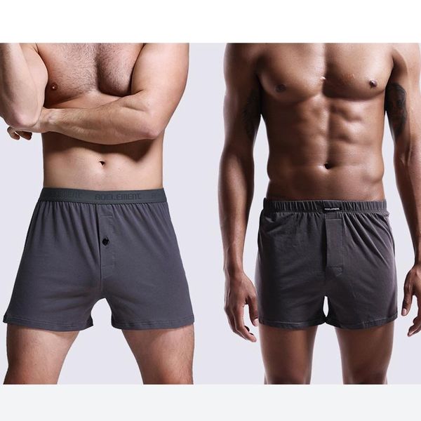

underpants men's solid color flat corner boxer home cotton loose plus size shorts basketball knickers quick dry breathable fitness paja, Black;white
