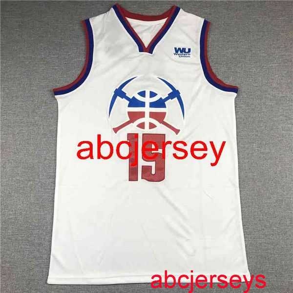

men's 15# jokic 2021 white bonus edition basketball jersey s- vest, Black