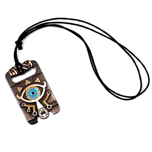 

pendant necklaces the-legend-of-zeldas breath of the wild vintage necklace for men big eyes sign charm choker cosplay jewelry, Silver