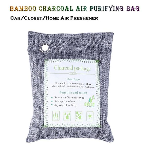

car air freshener 1pcs bamboo charcoal purifying bag accessories natural home vehicle bags automotive goods drop