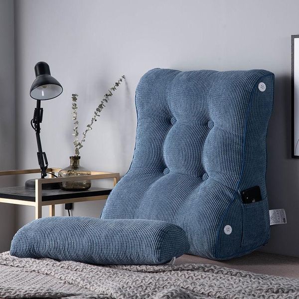 

cushion/decorative pillow modern triangular solid color plush backrest cushion for sofa back bed office chair support waist