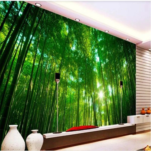 

wallpapers wallpaper for walls 3 d living room green bamboo modern