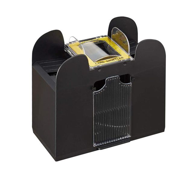 

party favor relaxdays card mixer electric 6 decks battery operated mixing machine for poker rummy and skat 2021