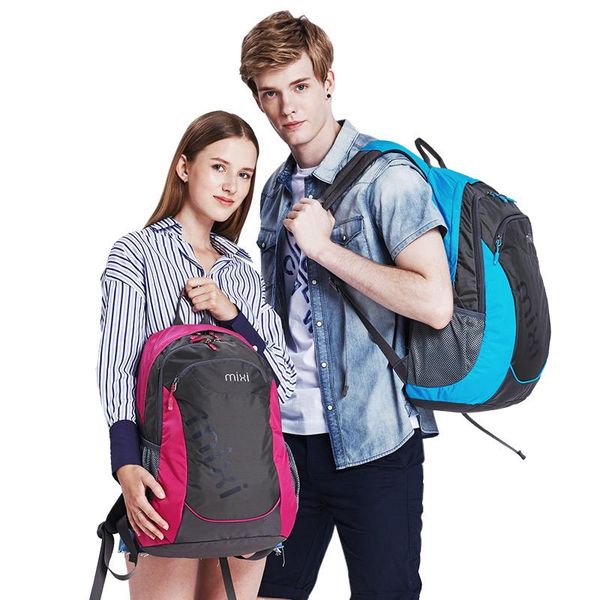 

backpack mixi women travel bag large capacity men luggage breathable cushion back waterproof anti-scratch light weight m5005