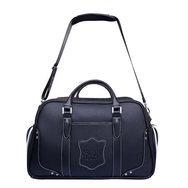 

golf bags men's sport bag portable clothing shoes luggage storage large capacity leather outdoor handbag with carry strap