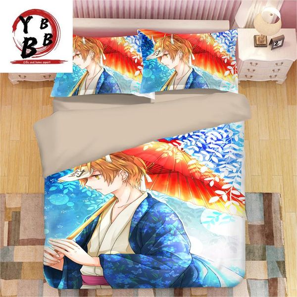 

bedding sets 3d blue beautiful princess duvet cover single double  king blanket cartoon bedclothes home textile