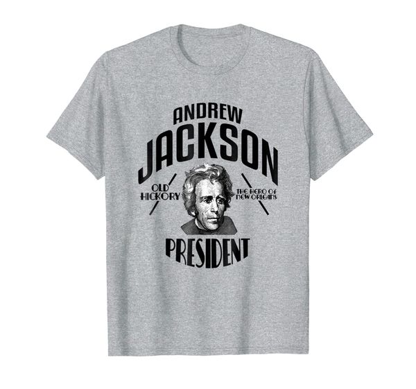 

president andrew jackson shirt jackson campaign t-shirt, White;black