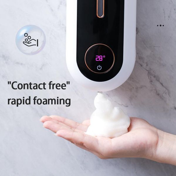 

liquid soap dispenser touchless automatic sensor el bathroom wall mounted smart induction foam accessories