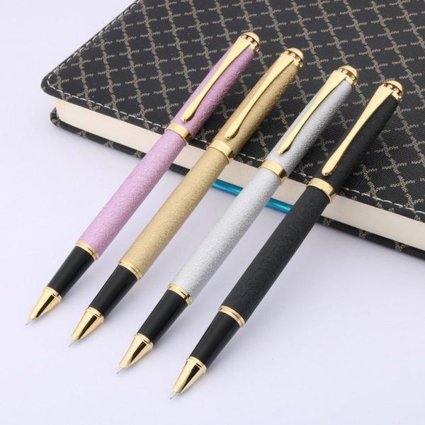 

fountain pens 1pc wings classic pen office matte color purple diamond golden f nib