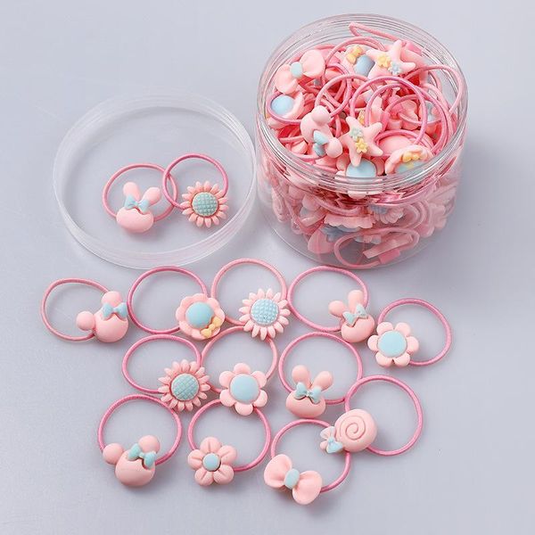 

hair accessories 10/ root children's ring headwear korean version the cartoon girl rubber band sweet cute, Slivery;white