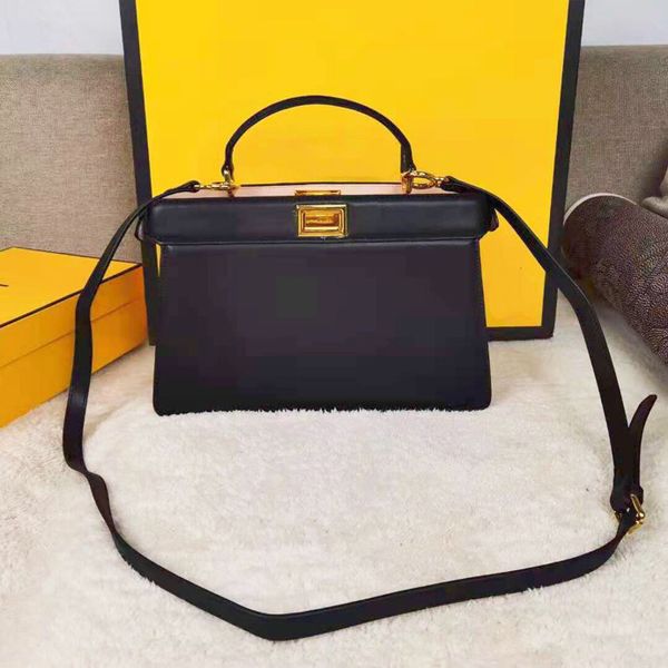 

designer ladies totes hand-held leather luxury goods classic fashion brand one-shoulder zipper handbag size 29-12-19cm