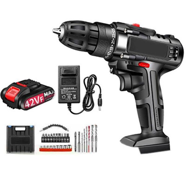 

professiona electric drills 42v 550w screwdriver mini wireless power driver dc lithium-ion battery home diy cordless drill tools