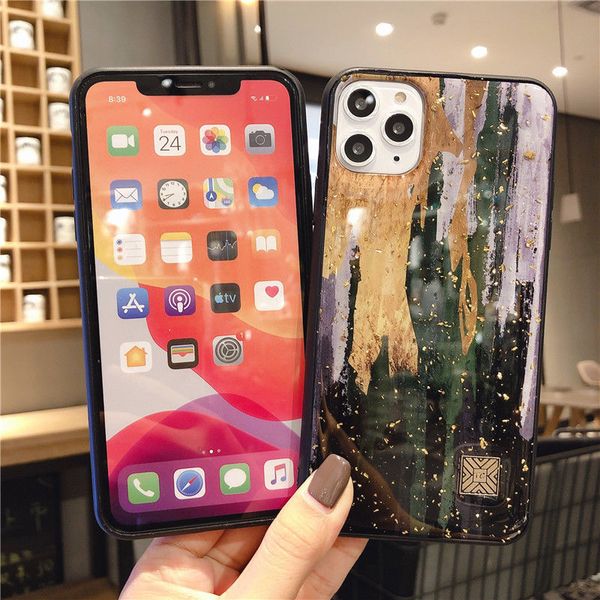 

luxury dripping gold phone case for iphone 7 8plus x xr xsmax 11 12 pro max 12mini process ink and wash abstract pattern