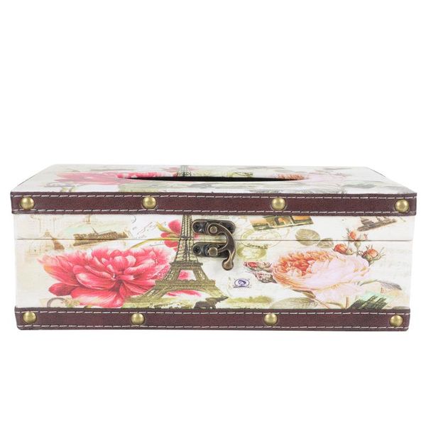 

tissue boxes & napkins 1pc creative storage box retro style napkin home wooden