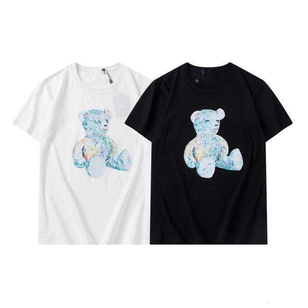 

t shirt direct jet printing short sleeve color: black / white lvv, White;black