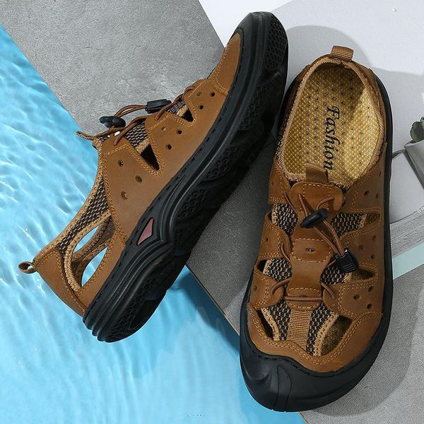 

slippers slip light casual for comfort informales shoes sports man mens goma mesh transpirables sandalias sneakers-for-men work on, Black