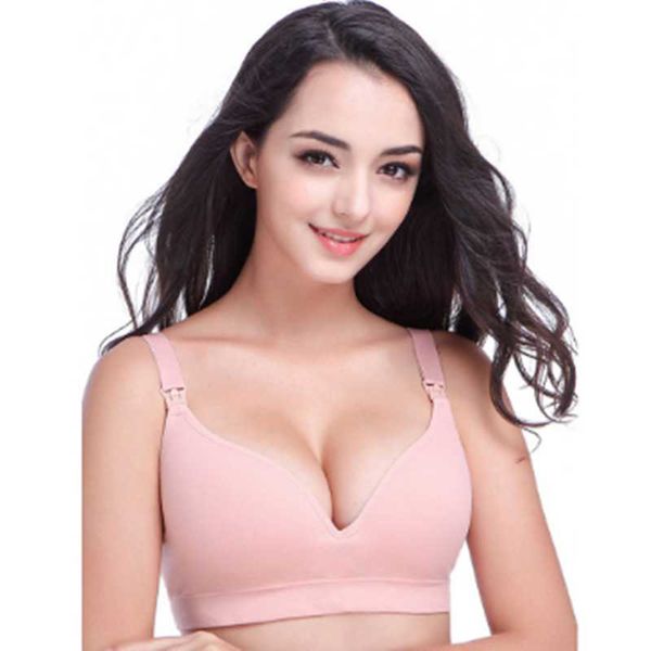 

bras one piece large breast feeding bra without steel ring, Red;black