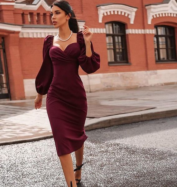 

casual dresses 2021 pure elegant v-neck off shoulder bodycon dress, Black;gray