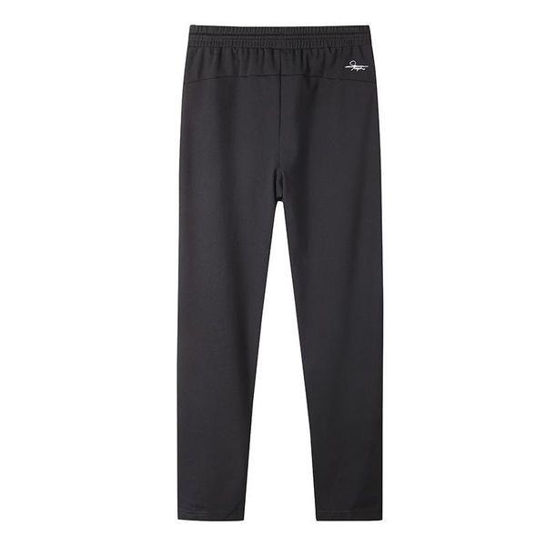 

men's pants 96017 couple's rayon sweatpants elastic breathable non pilling casual women's lace up straight tube, Black