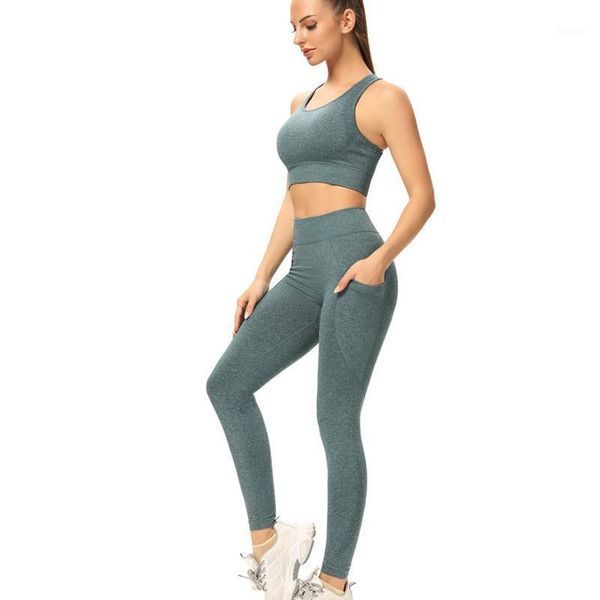 

yoga outfit 2pcs set seamless women fitness workout sport suit girls gym clothing leggings bra femme sportswear