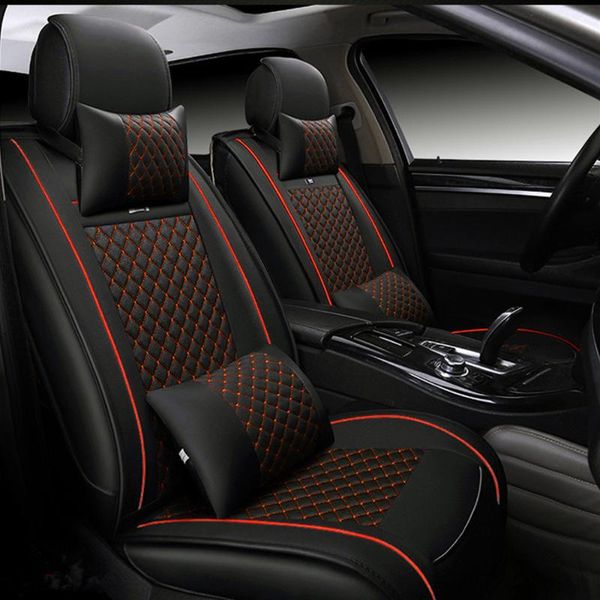 

car seat covers luxury leather for mitsubishi triton l200 galant attrage colt plus rvr 5-seat accessoriess protector