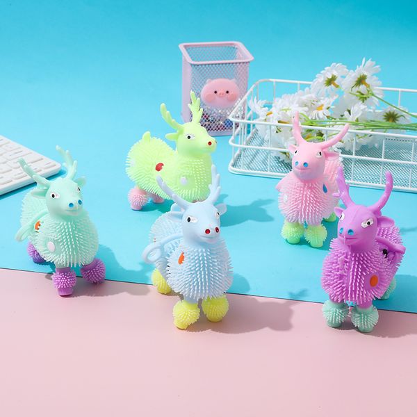 

soft glue flash vent fawn pinch music toys cute animals decompression