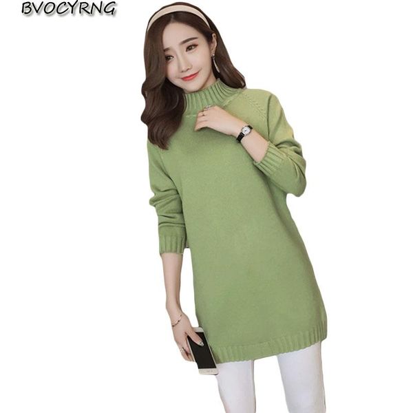 

women's sweaters knit bottoming shirt women autumn and winter half-high collar long pullover long-sleeved loose sweater female knitted, White;black