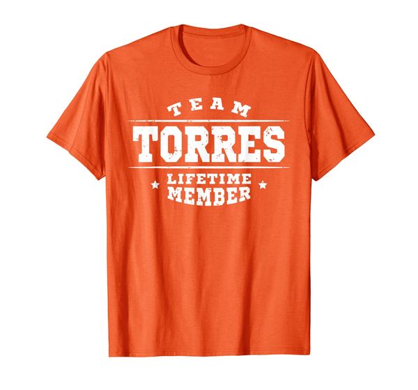 

team torres lifetime member gift shirt proud family surname t-shirt, White;black