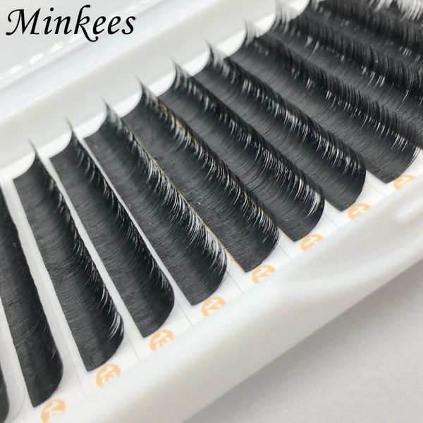 

false eyelashes easy fan lashes extension professional automatic flowering faux mink private label makeup beauty