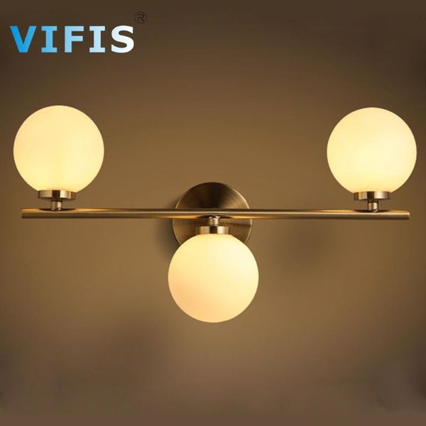 

wall lamp 3w 6w 9w led glass ball lighting fixtures for aisle bedroom 1t 2t 3t indoor bathroom mirror lights with g4 bulb