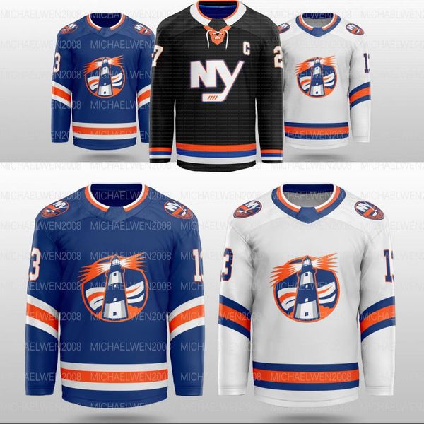 

new york islanders concept jersey mathew barzal anders lee matt martin casey cizikas austin czarnik anthony beauvillier bobo carpenter thoma, Black;red