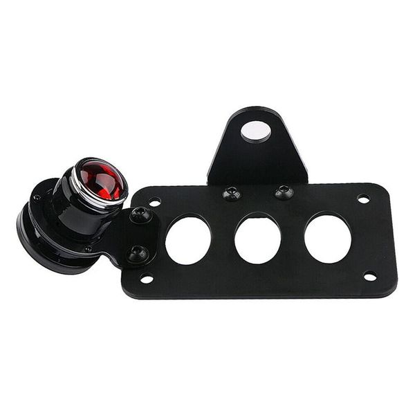 

motorcycle led brake tail light 3/4 inch side mount license plate bracket