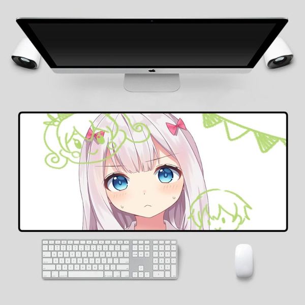 

mouse pads & wrist rests large pad cute girl pattern non-slip rubber computer notebook gamer keyboard gaming desk animation