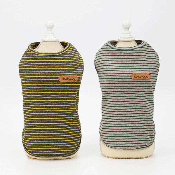 

pet custom dog spring and summer new 21 trend striped vt clothing