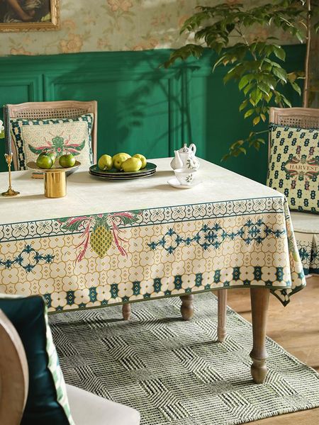 

table cloth thanksgiving festival velvet tablecloth year dining cover anti-fouling home party christmas decorations