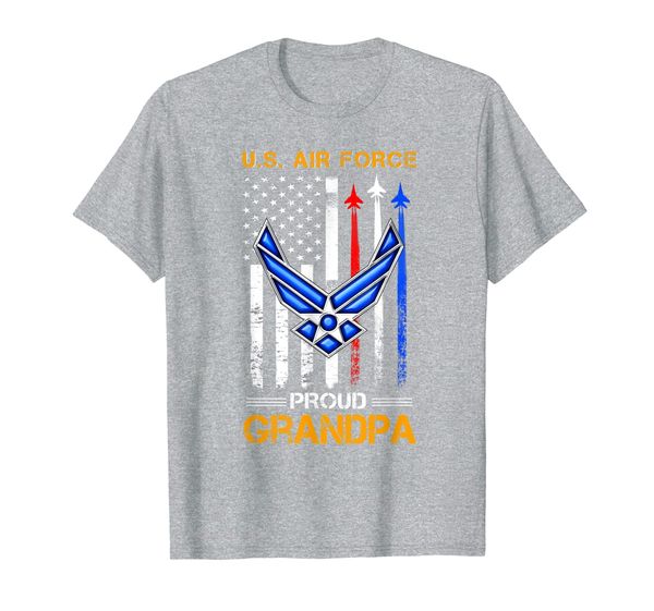 

united states us air force proud grandpa t-shirt, White;black
