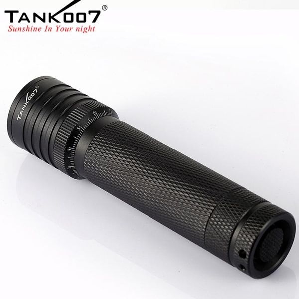 

tank007 tk737 cree xm-l t6 460lumen aluminum zoom led tactical for self defense by 1*18650 battery