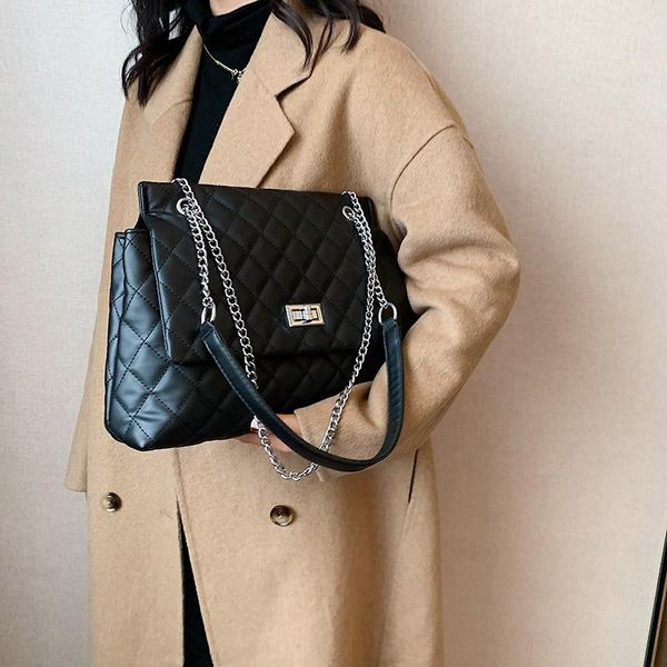 

lingge chain bag female bag 2021 new trendy high-end sense of western style messenger large-capacity all-match shoulder
