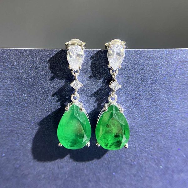 

hbp fashion luxury 2021 new 925 sterling silver emerald earrings, Golden
