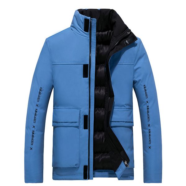 

2020 winter jackets effects color parka men stand hard jacket men's fashion casual overcoats, Black