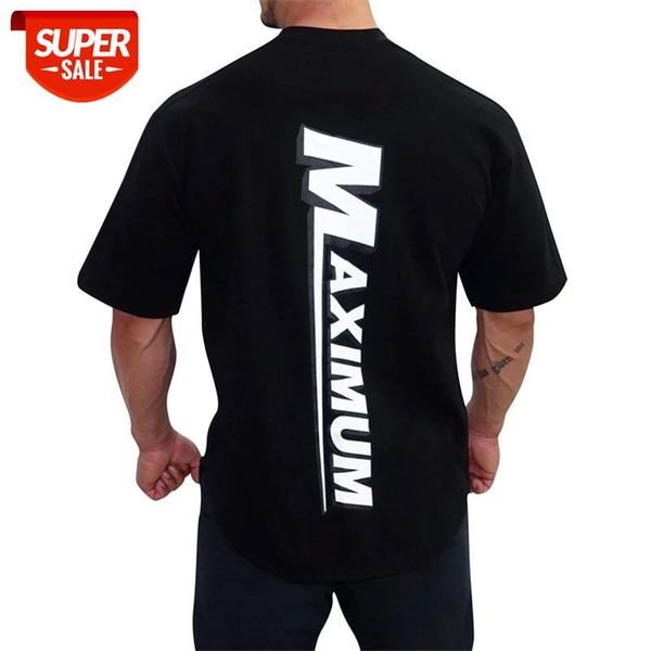 

2020 fashion printed bodybuilding fitness mens short sleeve t-shirt gyms shirt men muscle fitness casual short sleeve t-shirts #or9y, White;black