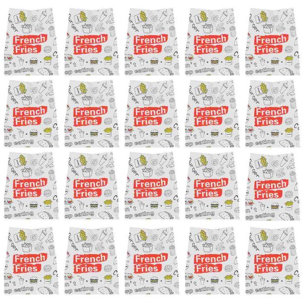 

gift wrap 300pcs disposable snack bags french fries paper oil proof