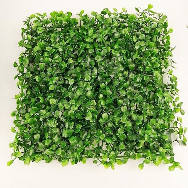 

10" square shape artificial encryption plastic grass mat simulation fake plant lawn 25 x 25cm turf for home garden decorations