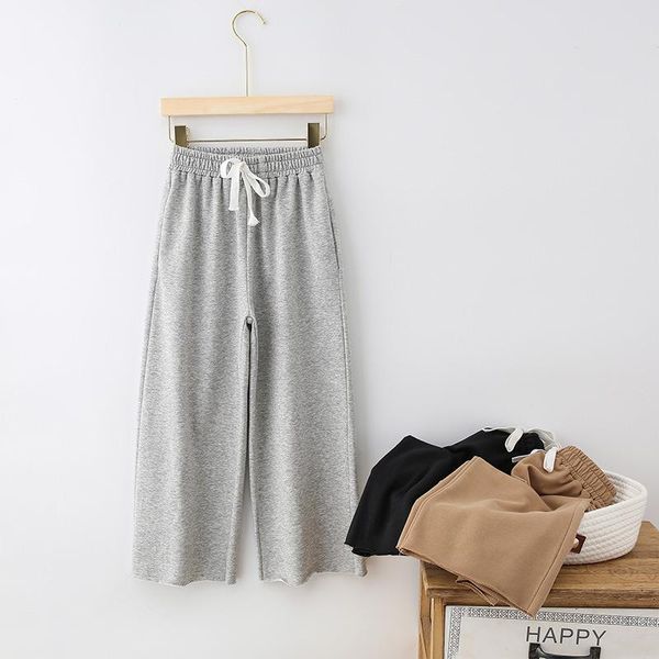 

trousers girls pants 2021 casual loose wide leg for clothes 10 12 13 years teens kids gray childrens sweatpants, Blue