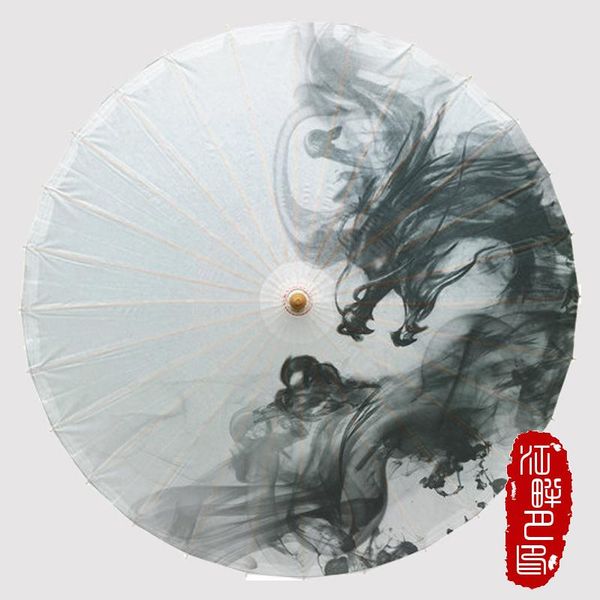 

umbrellas jiangpanyue chinese painting traditional dragon handmade umbrella sunahde parasol decoritive oiled paper