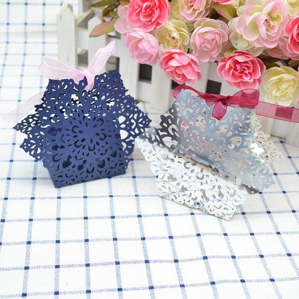 

gift wrap snowflake laser cut baptism wedding souvenirs guests return candy box