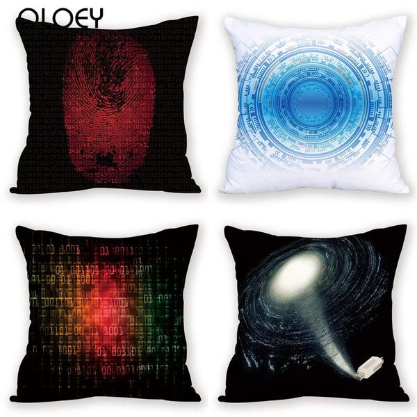 

cushion/decorative pillow 45x45cm science fiction pattern polyester comfortable soft cushion cover home bedroom el car decoration square cov